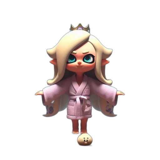 staff, dress, creature, crown transparent PNG cut-out