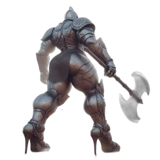 weapon, robot, creature, sword transparent PNG cut-out