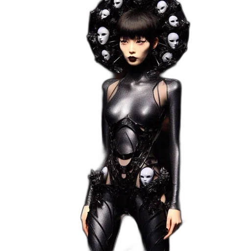 robot, dress, jewelry, concept art transparent PNG cut-out