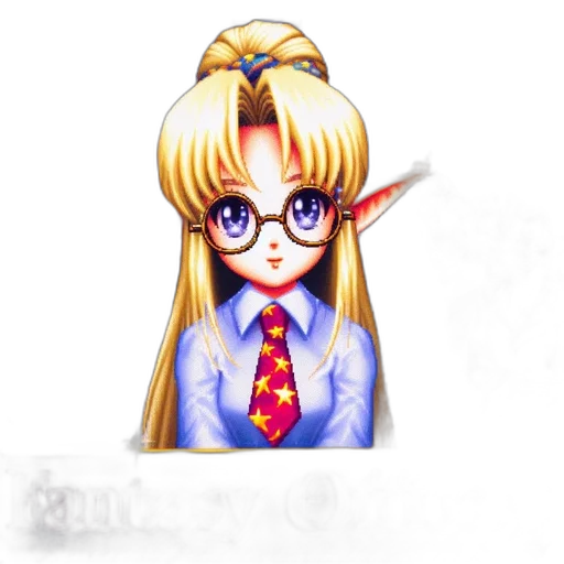 staff, dragon, pixel art, anime transparent PNG cut-out