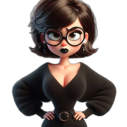 dress, cartoon, comic book art, concept art transparent PNG cut-out