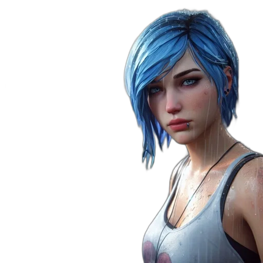 face, weapon, jacket, concept art transparent PNG cut-out