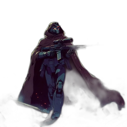 sword, weapon, staff, robot transparent PNG cut-out