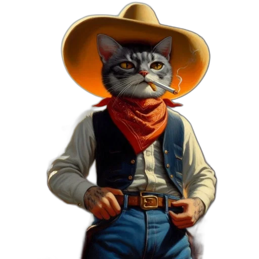 hat, staff, animal, concept art transparent PNG cut-out