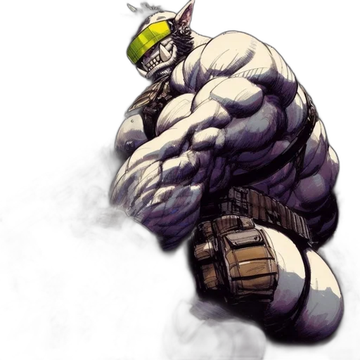 robot, staff, weapon, creature transparent PNG cut-out