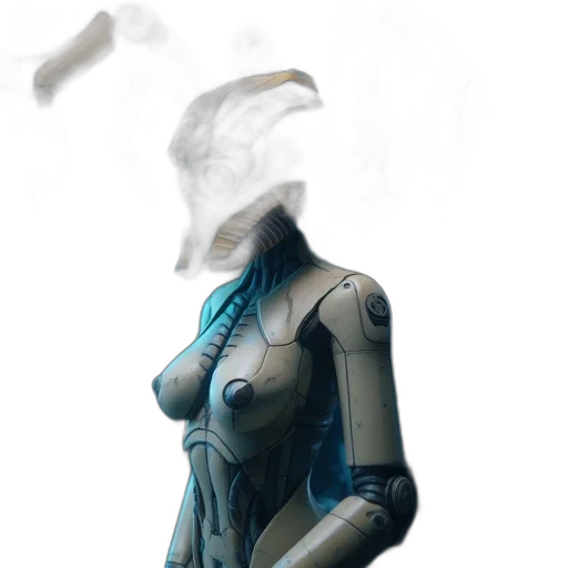 robot, mask, dress, jacket transparent PNG cut-out