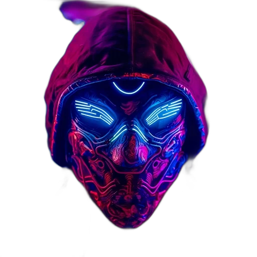mask, face, jacket, hat transparent PNG cut-out