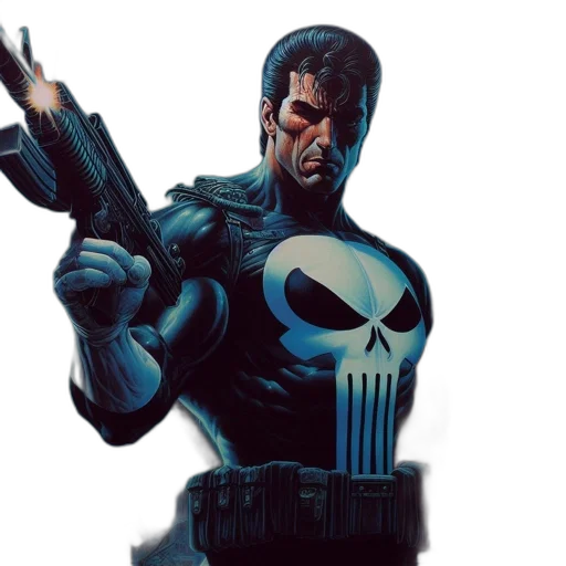 weapon, comic book art, concept art, punisher transparent PNG cut-out