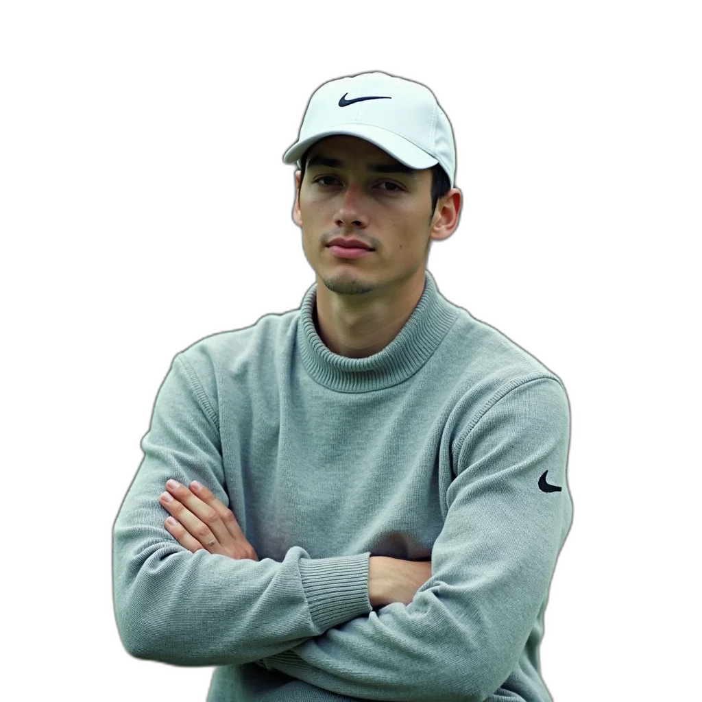 staff, jacket, hat, face transparent PNG cut-out