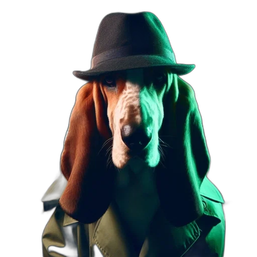 hat, jacket, animal, staff transparent PNG cut-out