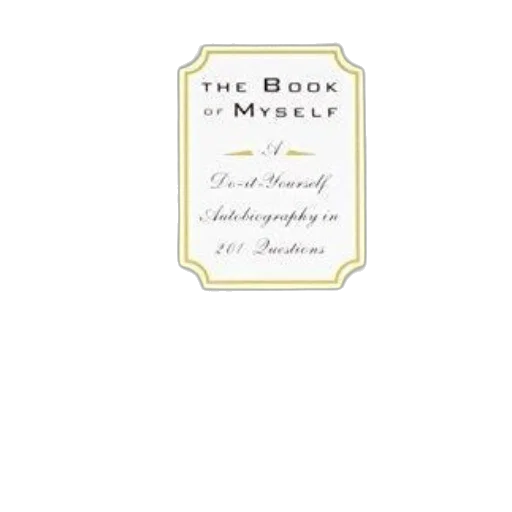 book, myself, do-it-yourself, autobiography transparent PNG cut-out