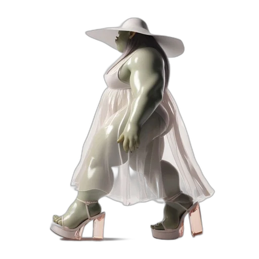 hat, shoes, dress, staff transparent PNG cut-out