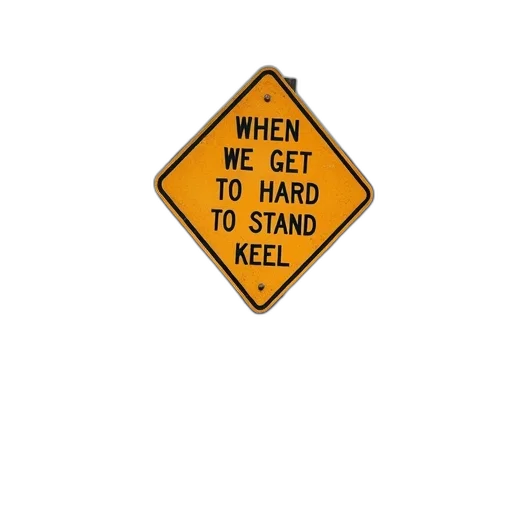 sign, side, road, saying transparent PNG cut-out