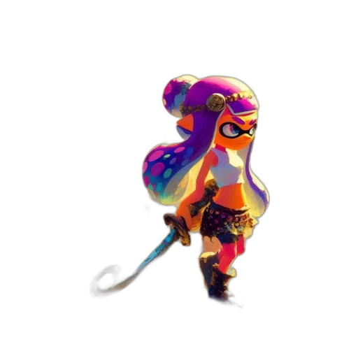 weapon, dress, staff, mask transparent PNG cut-out