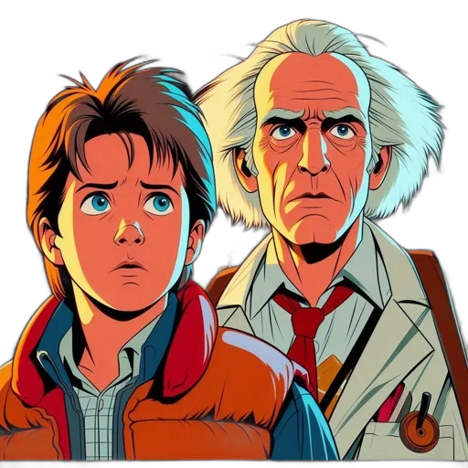 jacket, comic book art, concept art, cartoon transparent PNG cut-out