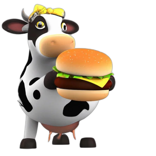 food, animal, 3d render, concept art transparent PNG cut-out