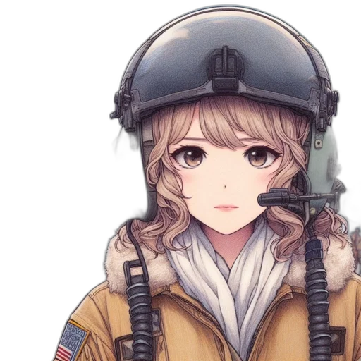 jacket, hat, weapon, face transparent PNG cut-out