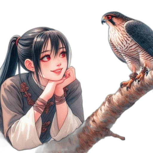 animal, staff, creature, fantasy art transparent PNG cut-out
