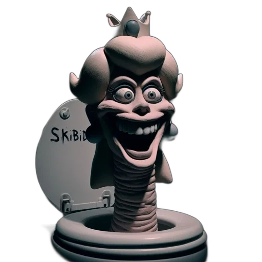 crown, mask, creature, staff transparent PNG cut-out