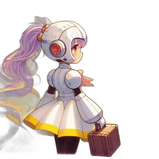 robot, staff, weapon, dress transparent PNG cut-out