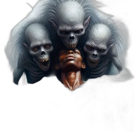 mask, face, creature, hair transparent PNG cut-out