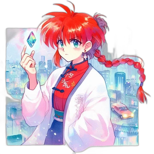 jacket, staff, jewelry, weapon transparent PNG cut-out