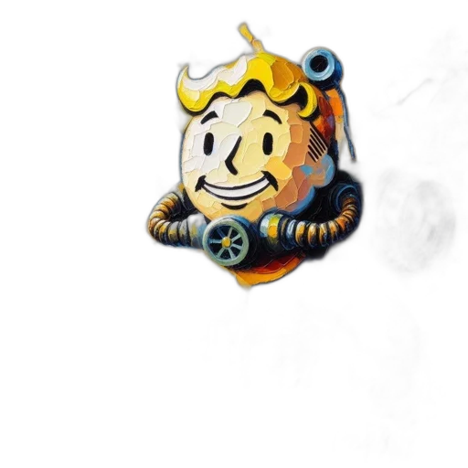 robot, crown, staff, mask transparent PNG cut-out