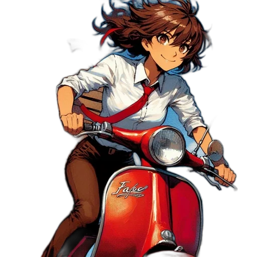 jacket, comic book art, anime, cartoon transparent PNG cut-out
