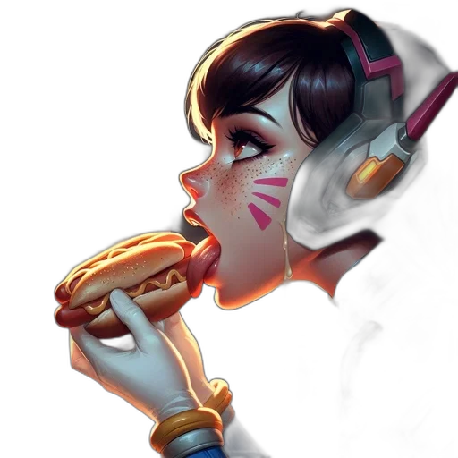 weapon, food, staff, face transparent PNG cut-out