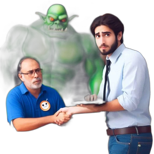 staff, creature, concept art, comic book art transparent PNG cut-out