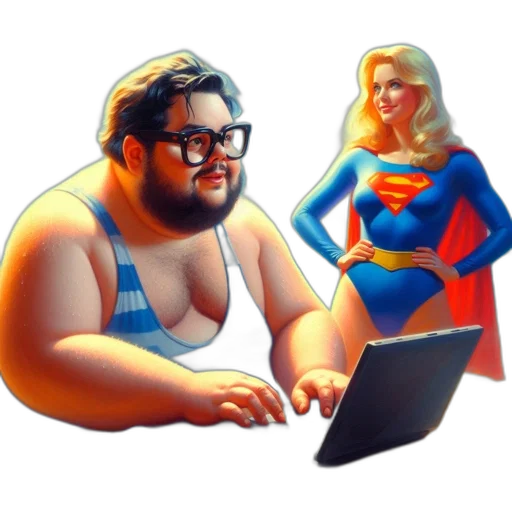 comic book art, concept art, pixel art, fantasy art transparent PNG cut-out