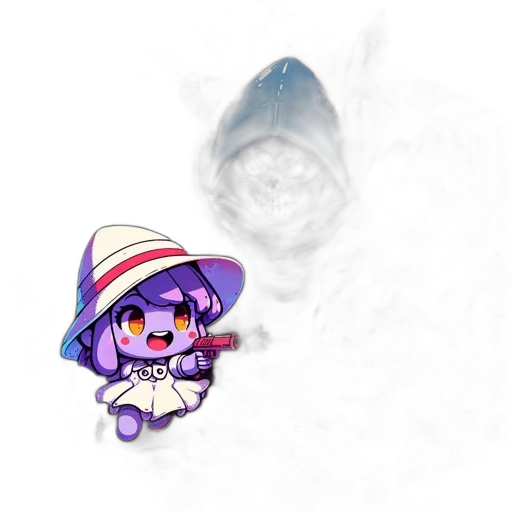 hat, staff, weapon, creature transparent PNG cut-out
