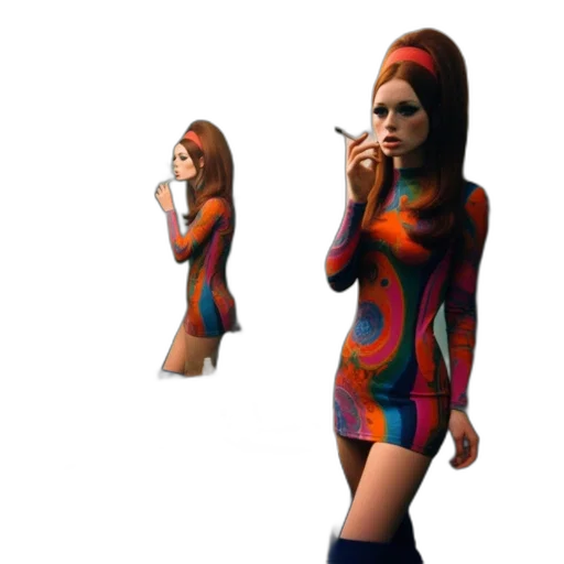 dress, jacket, 3d render, concept art transparent PNG cut-out