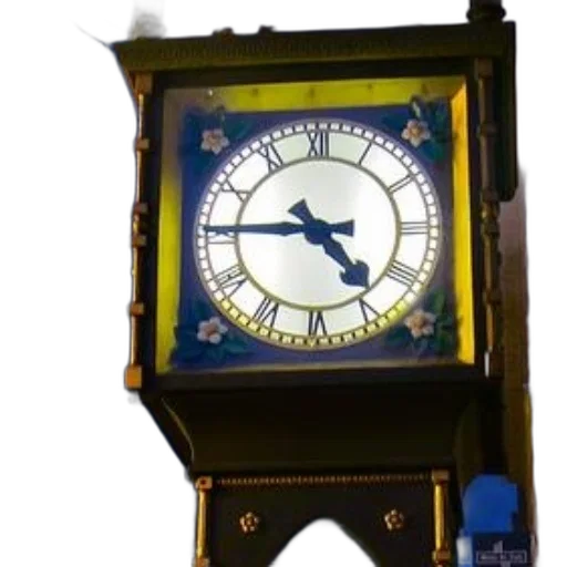 3d render, vintage, clock, roman transparent PNG cut-out