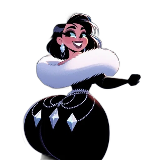dress, concept art, cartoon, comic book art transparent PNG cut-out