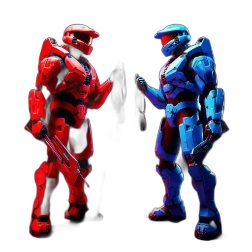 robot, concept art, 3d render, pixel art transparent PNG cut-out