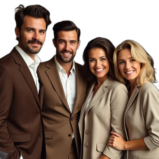 jacket, staff, earth tones, first transparent PNG cut-out