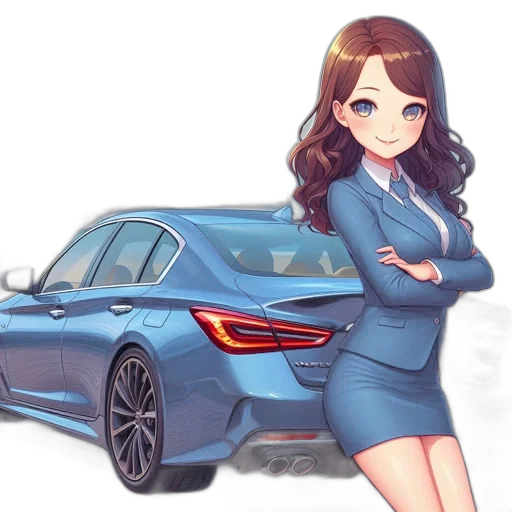 car, dress, staff, weapon transparent PNG cut-out