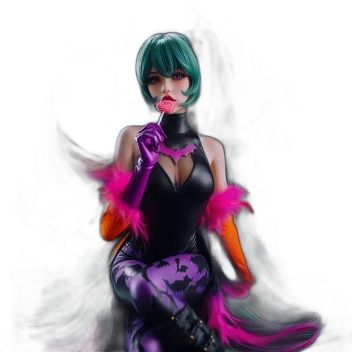 dress, weapon, staff, mask transparent PNG cut-out