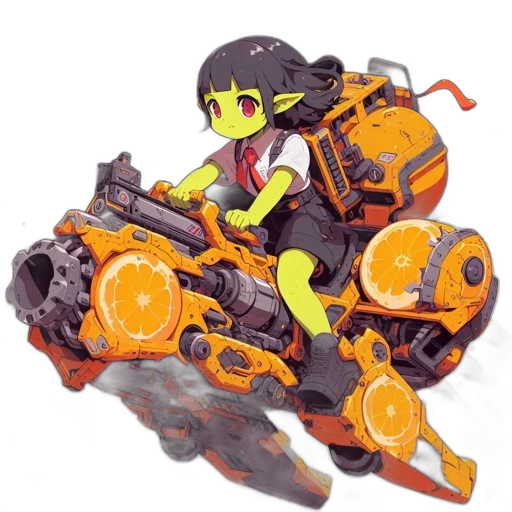 weapon, robot, car, concept art transparent PNG cut-out