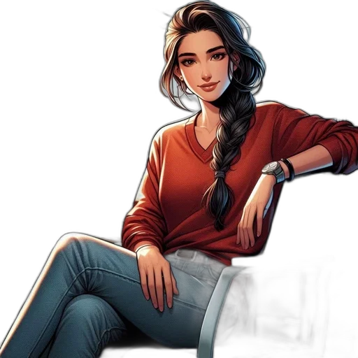 jacket, cartoon, comic book art, concept art transparent PNG cut-out