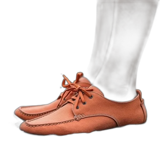 shoes, 3d render, photorealistic, earth tones transparent PNG cut-out