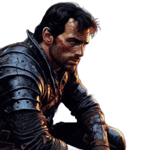 sword, jacket, weapon, concept art transparent PNG cut-out