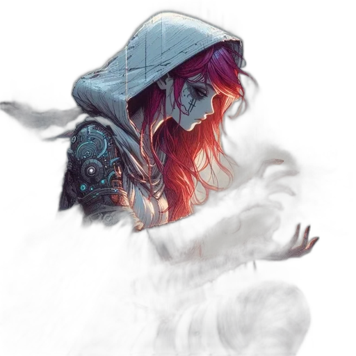mask, face, creature, jacket transparent PNG cut-out