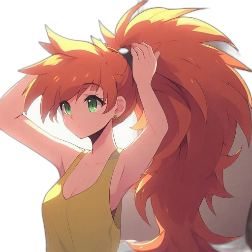 hair, dragon, staff, creature transparent PNG cut-out