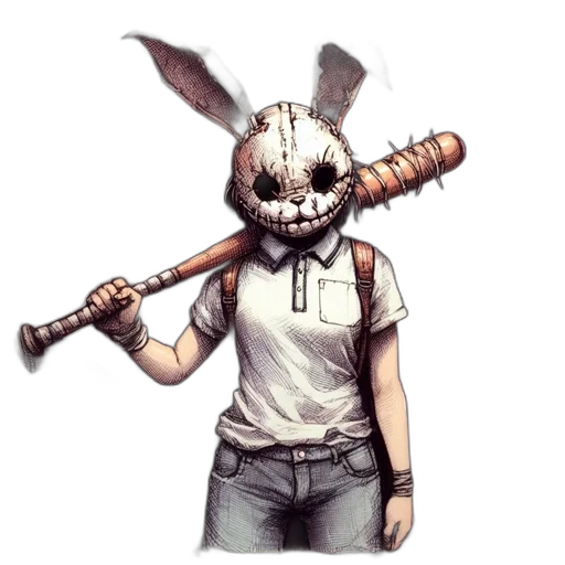 mask, weapon, animal, staff transparent PNG cut-out