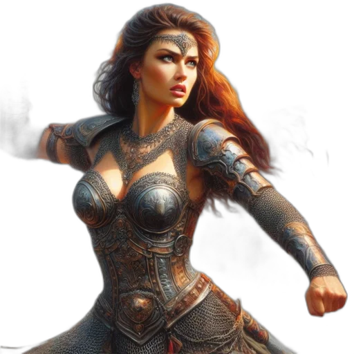 fantasy art, concept art, comic book art, 3d render transparent PNG cut-out