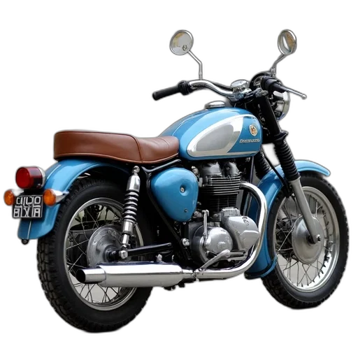 photorealistic, 3d render, vintage, motorcycle transparent PNG cut-out