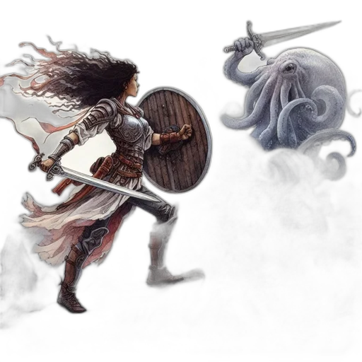 sword, dragon, fantasy art, concept art transparent PNG cut-out