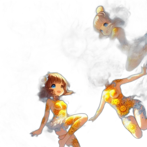 concept art, fantasy art, anime, 3d render transparent PNG cut-out